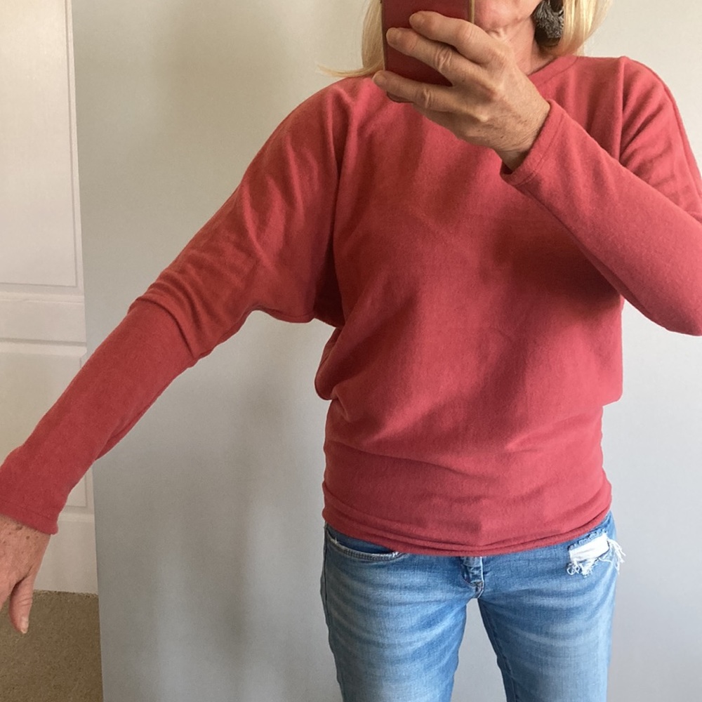 Coral Long  Dolman Sleeve Top - Picture 6 of 8